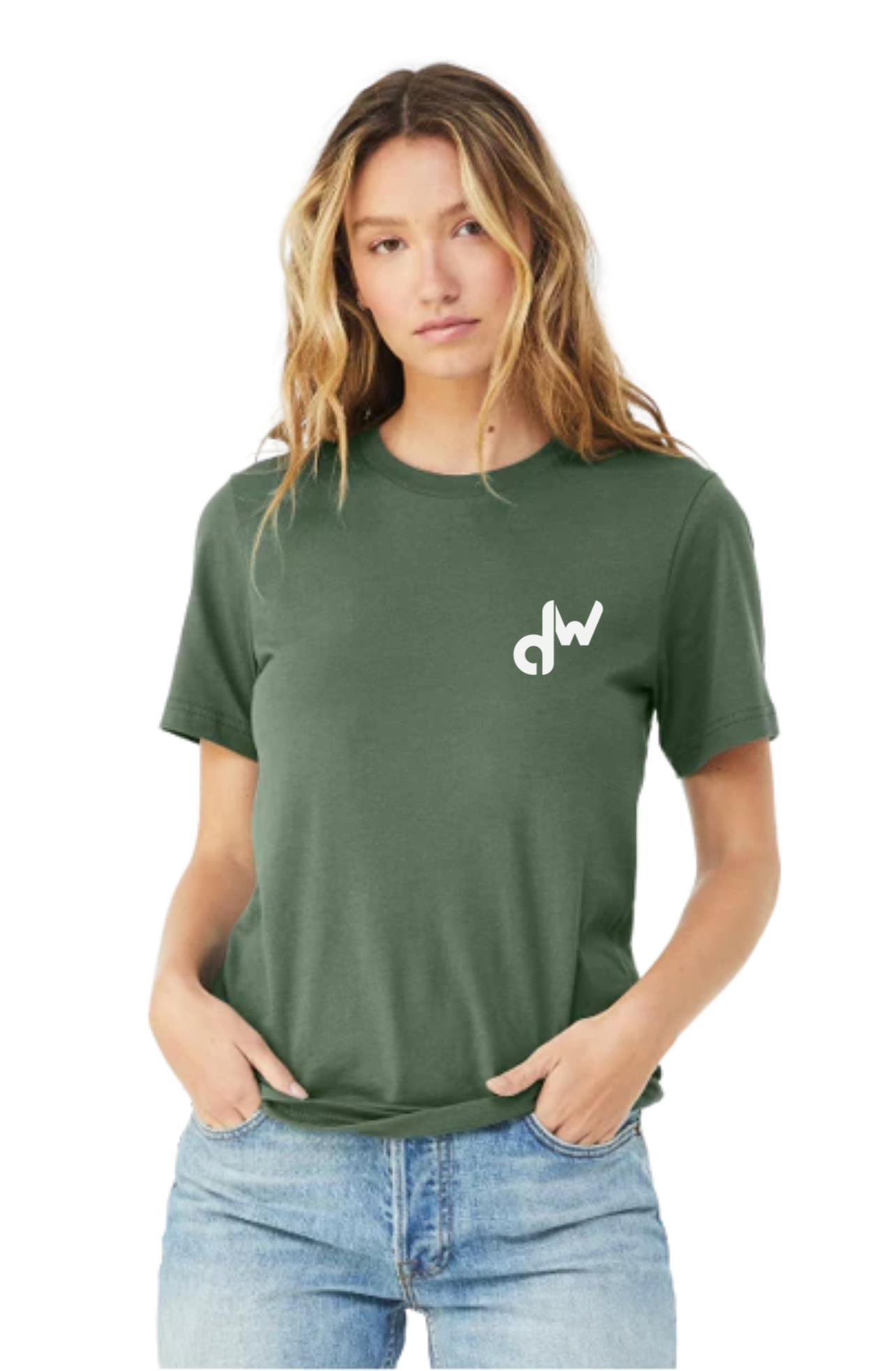 Pine green Dylan Westberg Music logo tee front