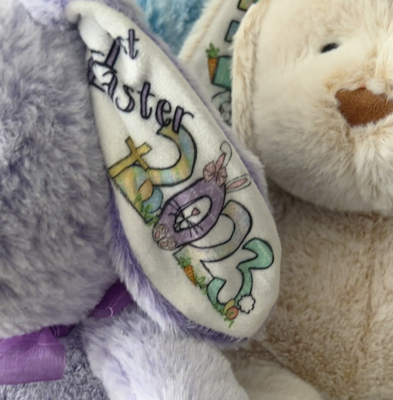 Easter Bunny Personalized Custom 14” Plush Stuffed Rabbit